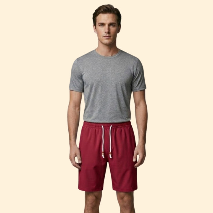 Men's Drawstring Shorts with Side Pockets