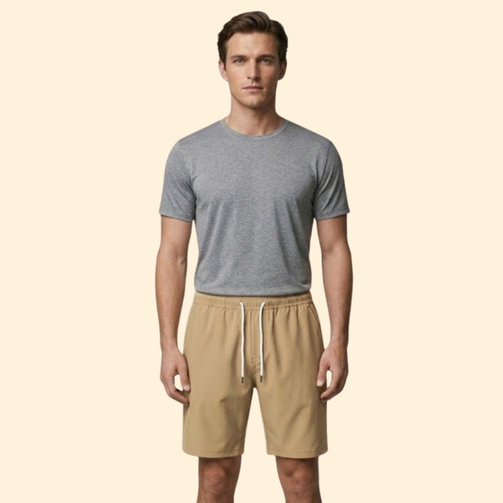 Men's Drawstring Shorts with Side Pockets