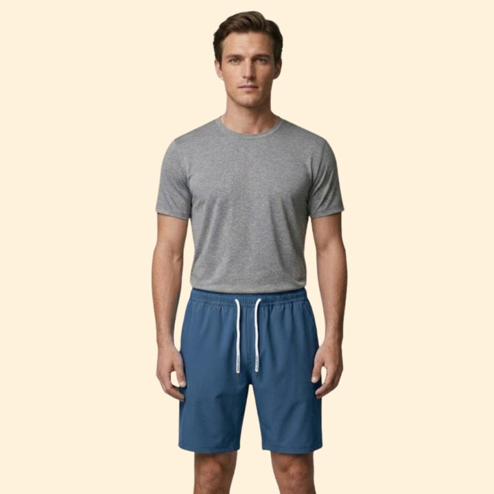 Men's Drawstring Shorts with Side Pockets