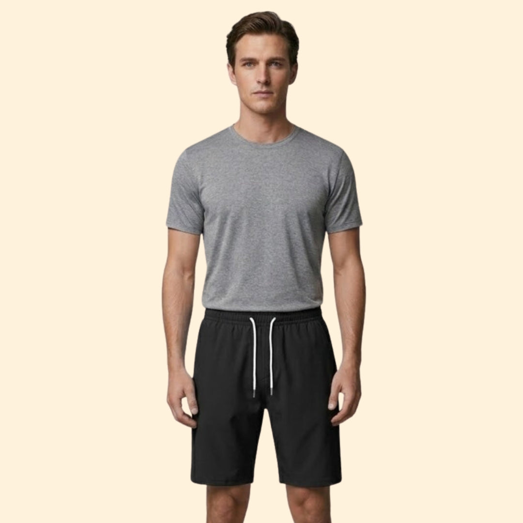 Men's Drawstring Shorts with Side Pockets