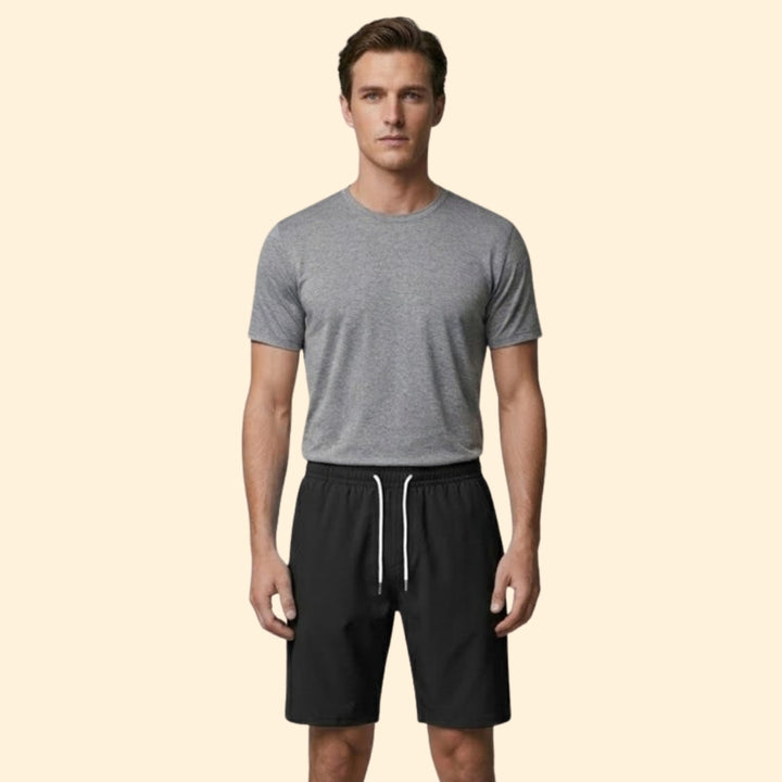 Men's Drawstring Shorts with Side Pockets