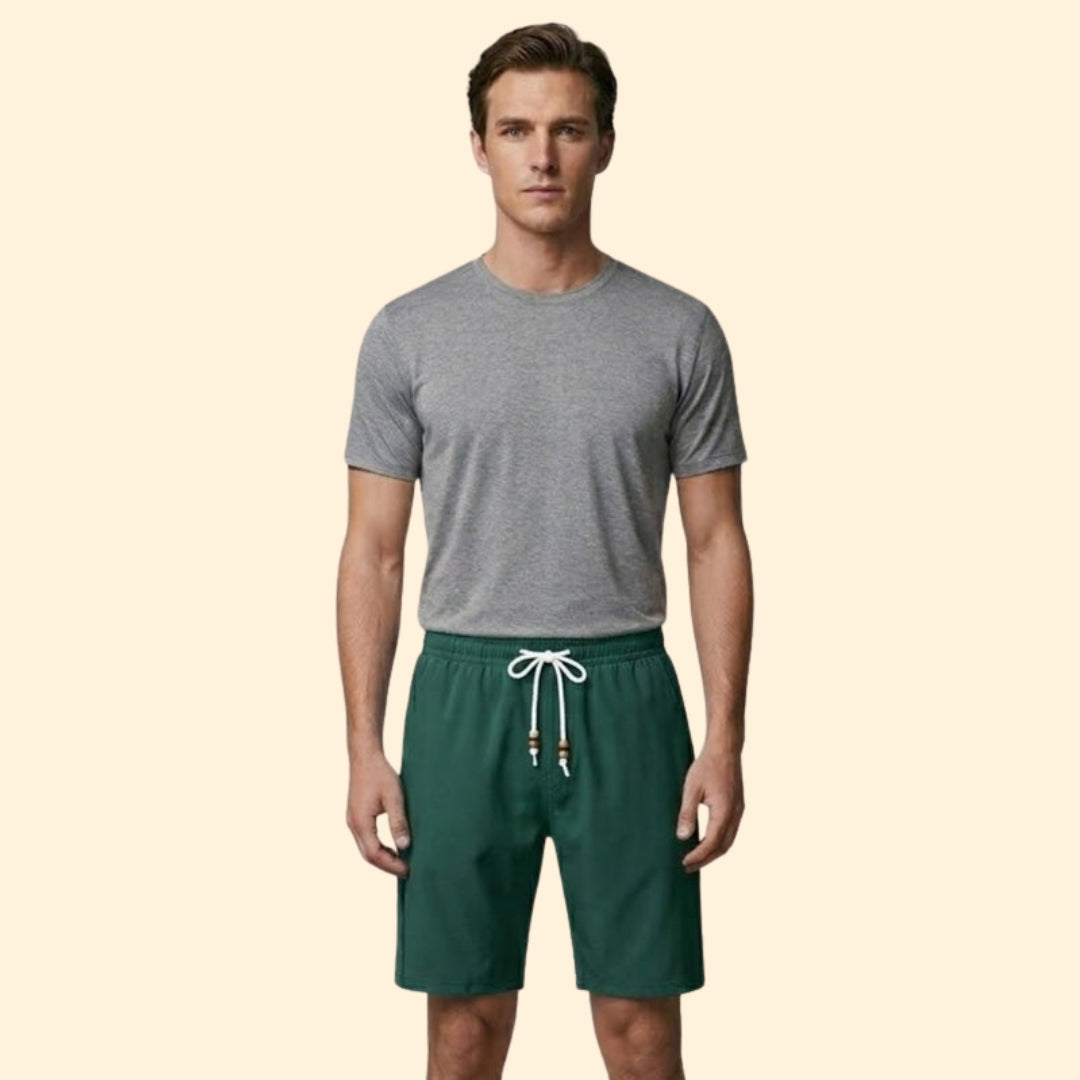 Men's Drawstring Shorts with Side Pockets