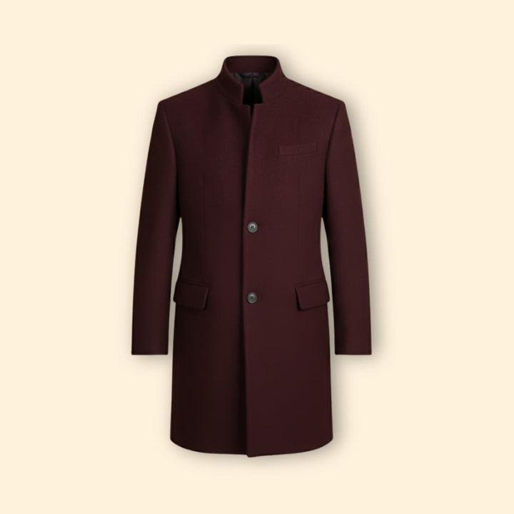 Men’s Coat with Flap Pocket Detail