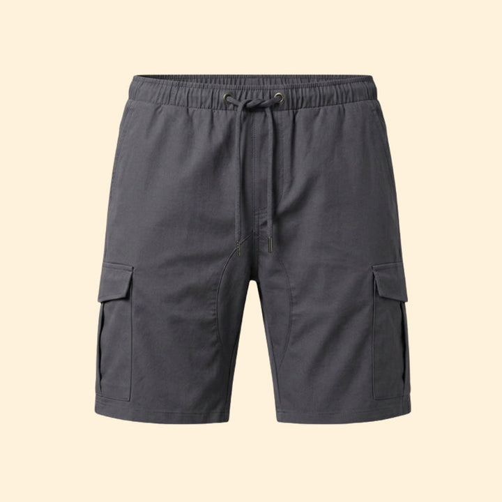 Men’s Functional Cargo Shorts with Drawstring Closure