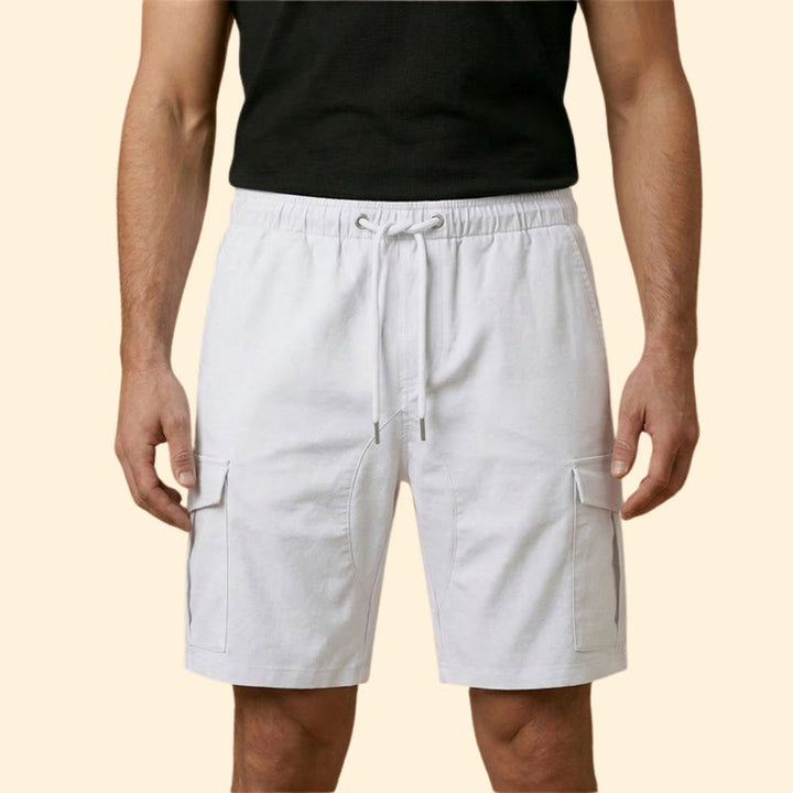 Men’s Functional Cargo Shorts with Drawstring Closure