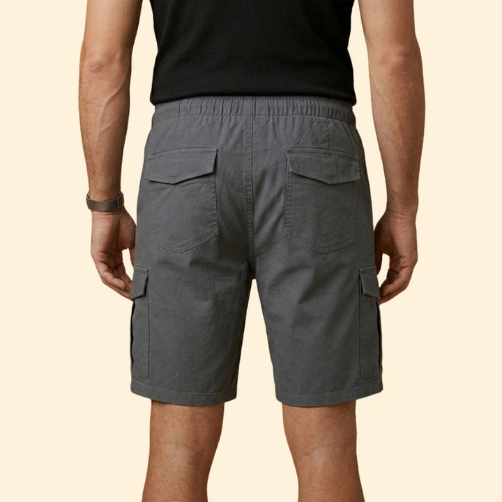 Men’s Functional Cargo Shorts with Drawstring Closure