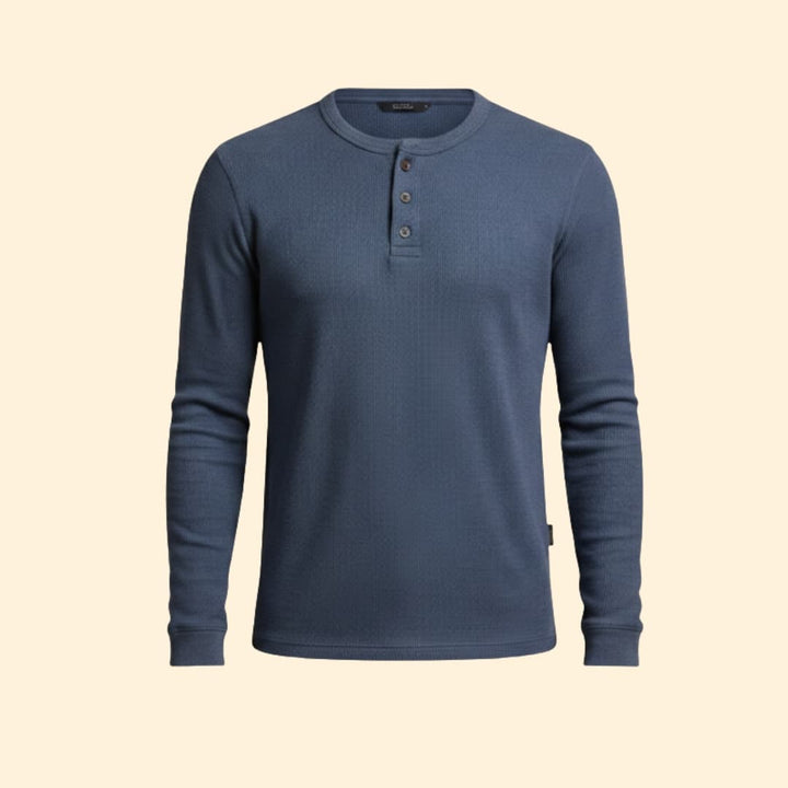 Men’s Henley T-shirt Button Placket