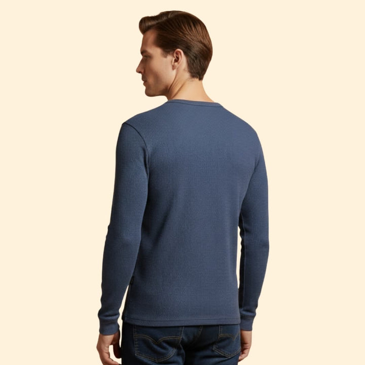 Men’s Henley T-shirt Button Placket