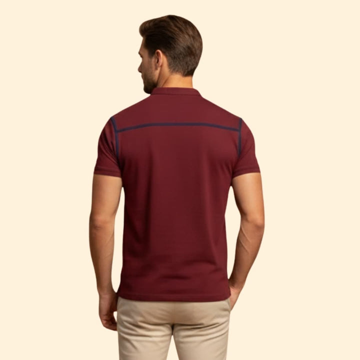 Men’s Henley T-shirt Chest Pocket