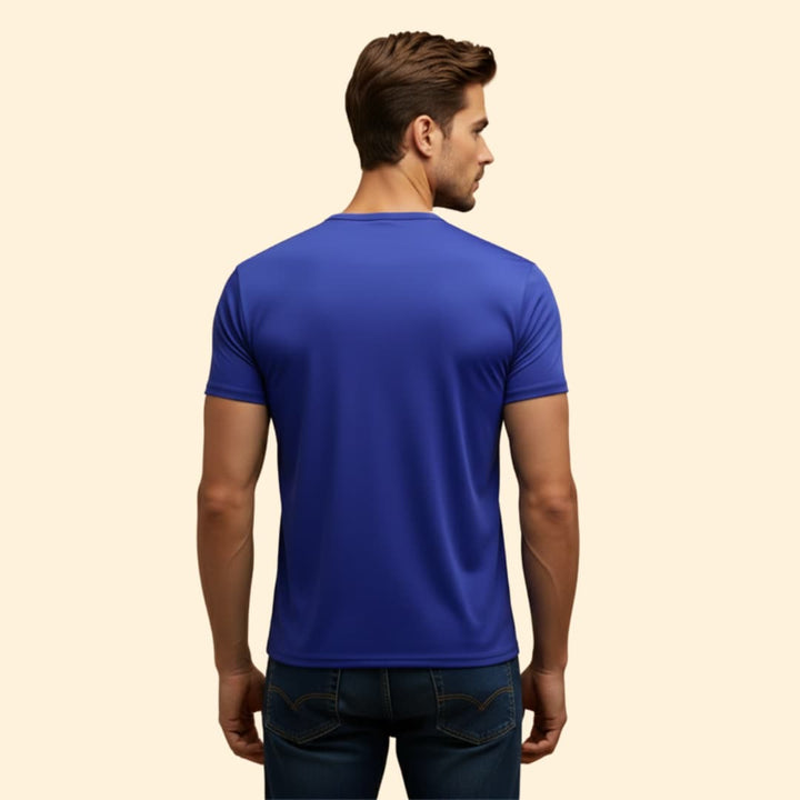 Men’s Henley T-shirt with V-neck Design