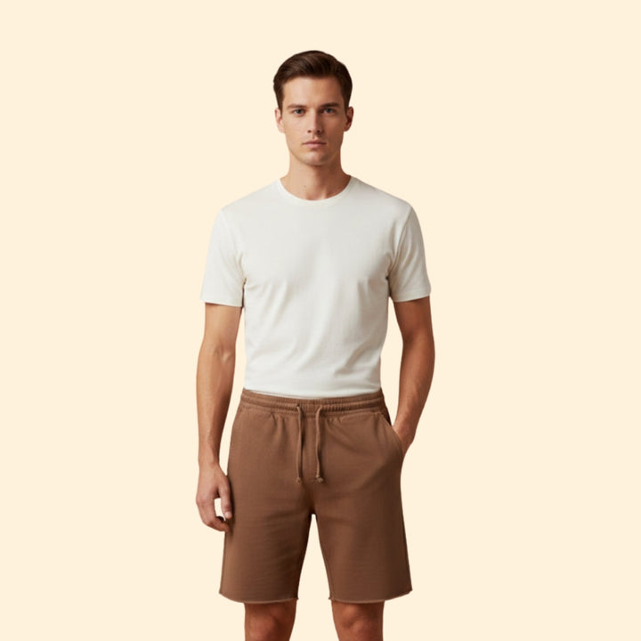 Men’s Knee-Length Shorts with Drawstring Waist