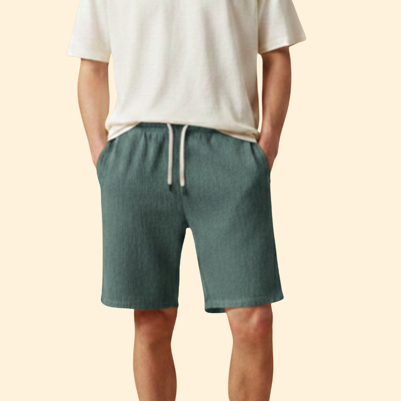 Men’s Knee-Length Shorts with Drawstring