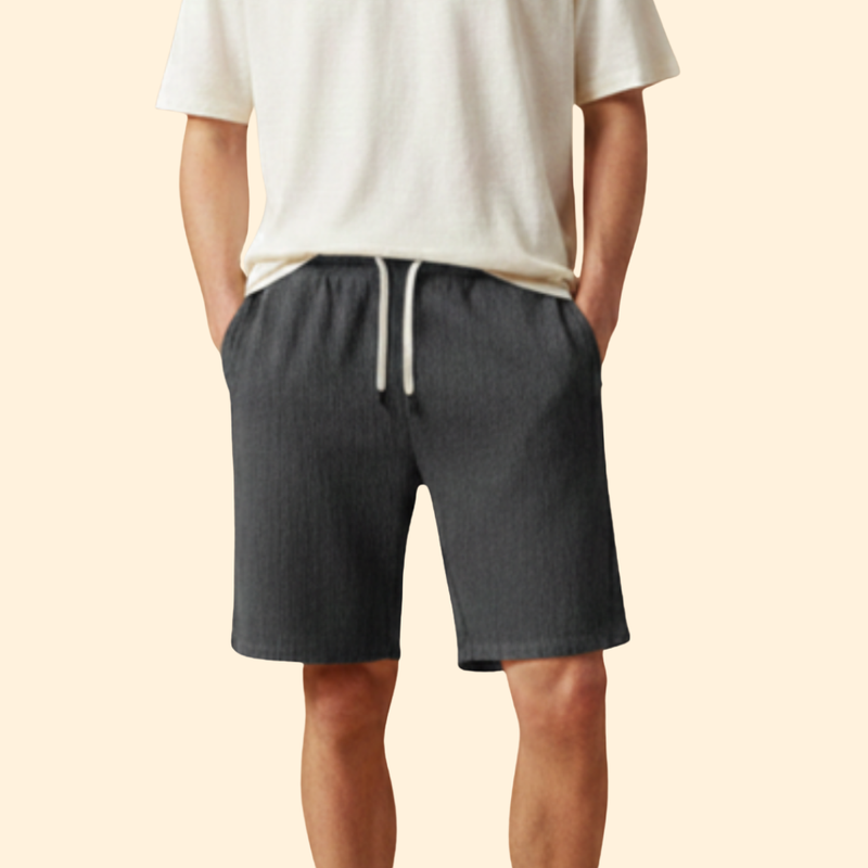 Men’s Knee-Length Shorts with Drawstring