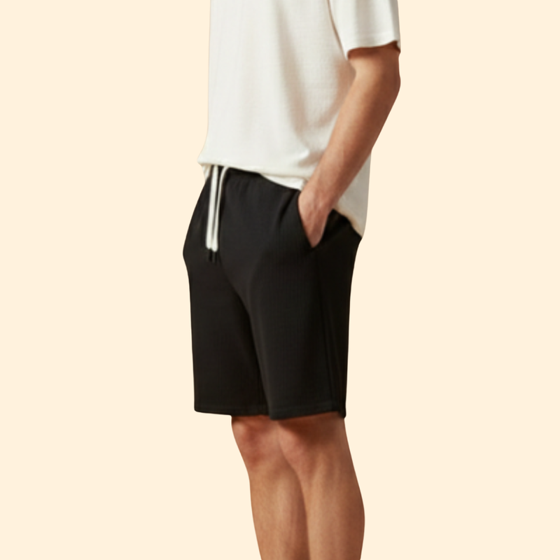Men’s Knee-Length Shorts with Drawstring