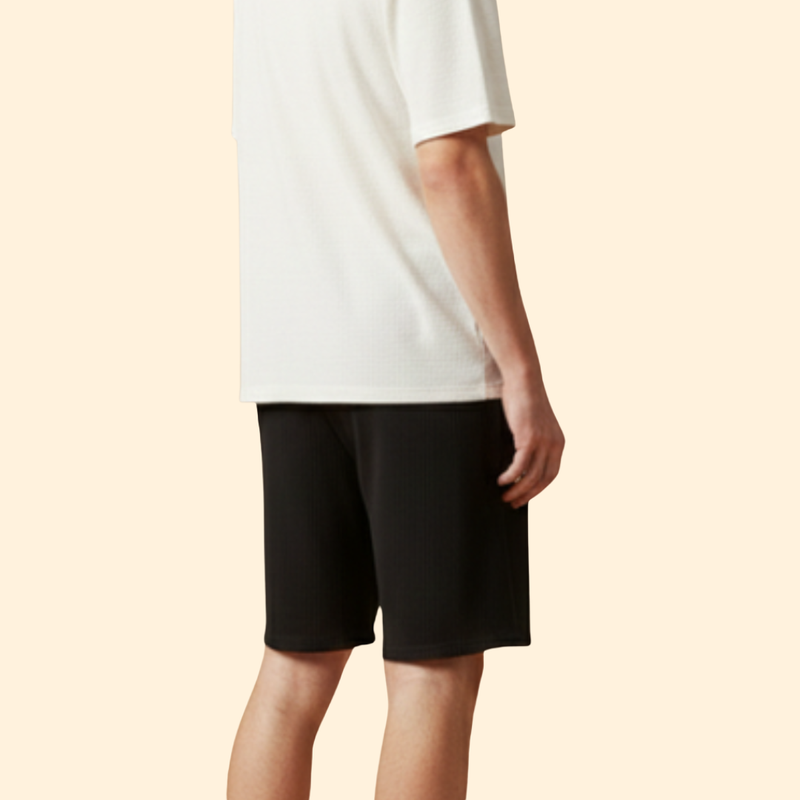 Men’s Knee-Length Shorts with Drawstring