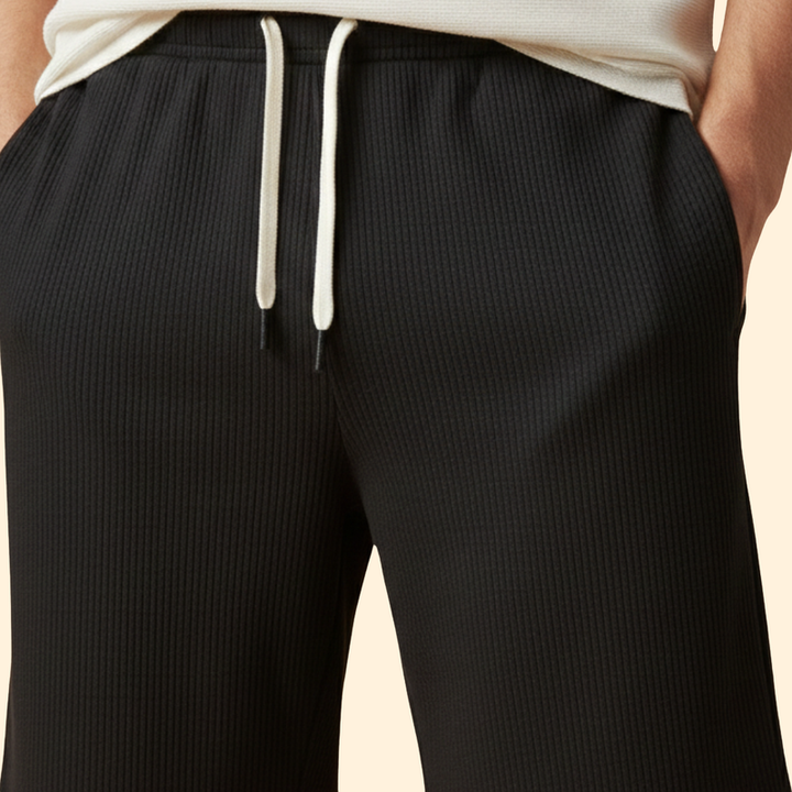 Men’s Knee-Length Shorts with Drawstring