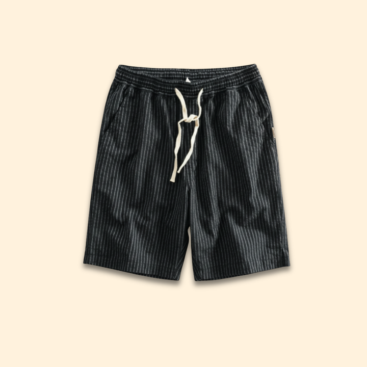 Men’s Knee-Length Shorts with Elastic Waistband