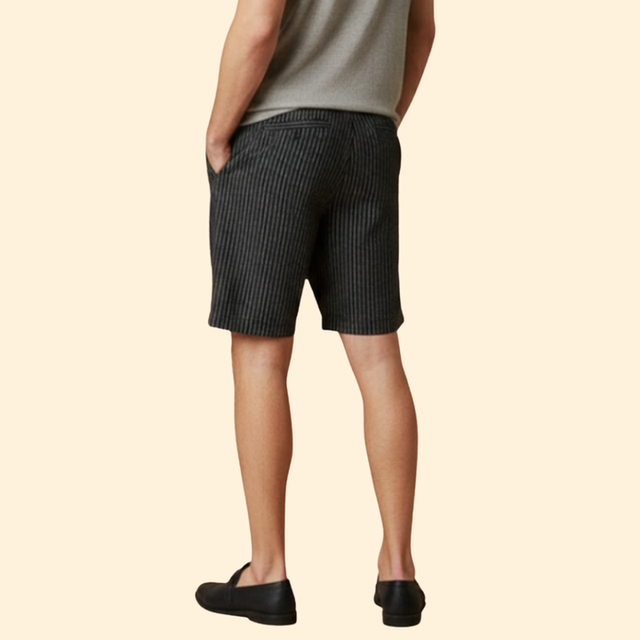 Men’s Knee-Length Shorts with Elastic Waistband