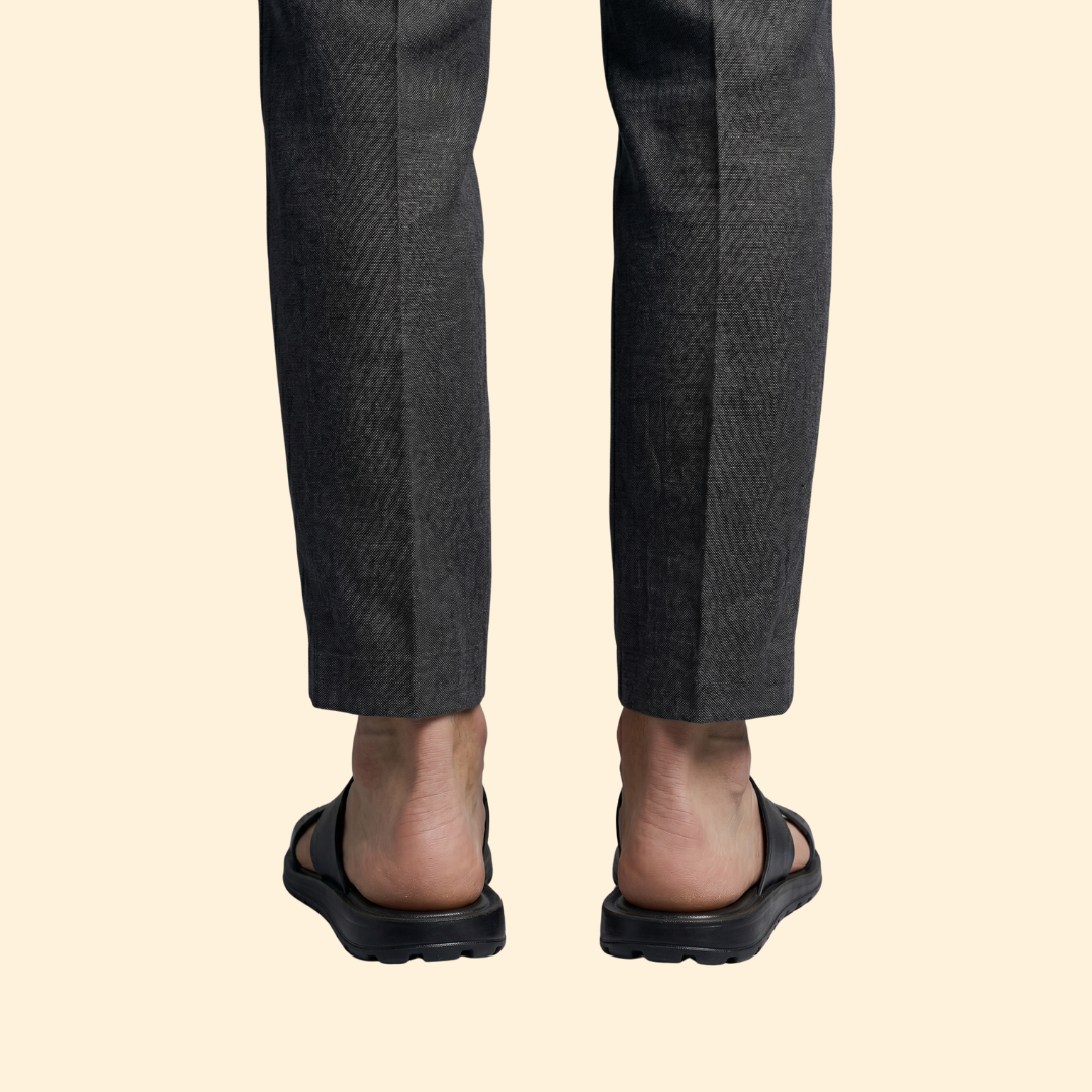 Men’s Leather Sandals with Contoured Footbed