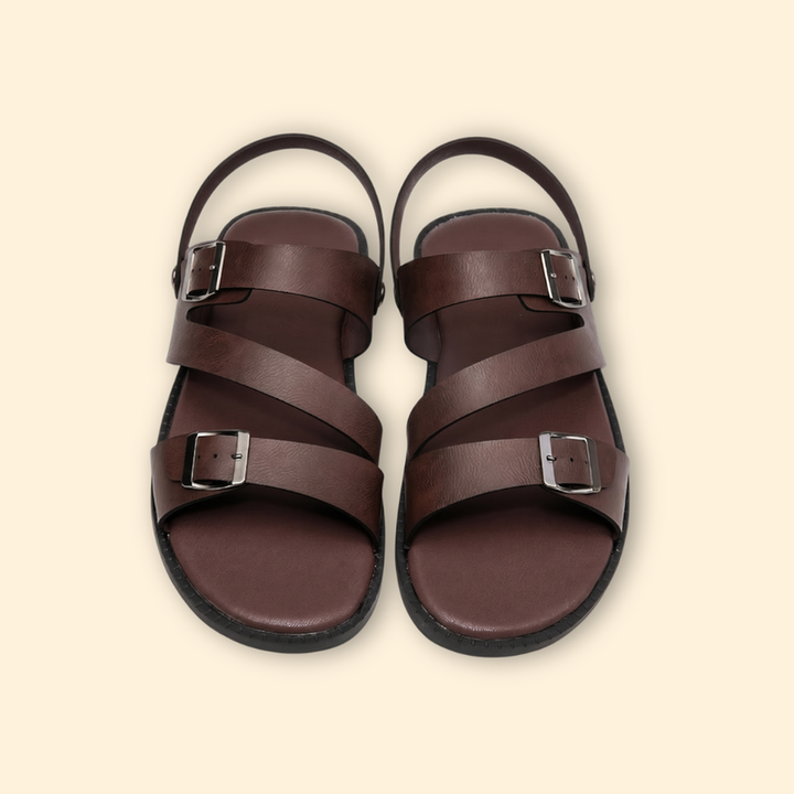 Men's Leather Sandals with Straps