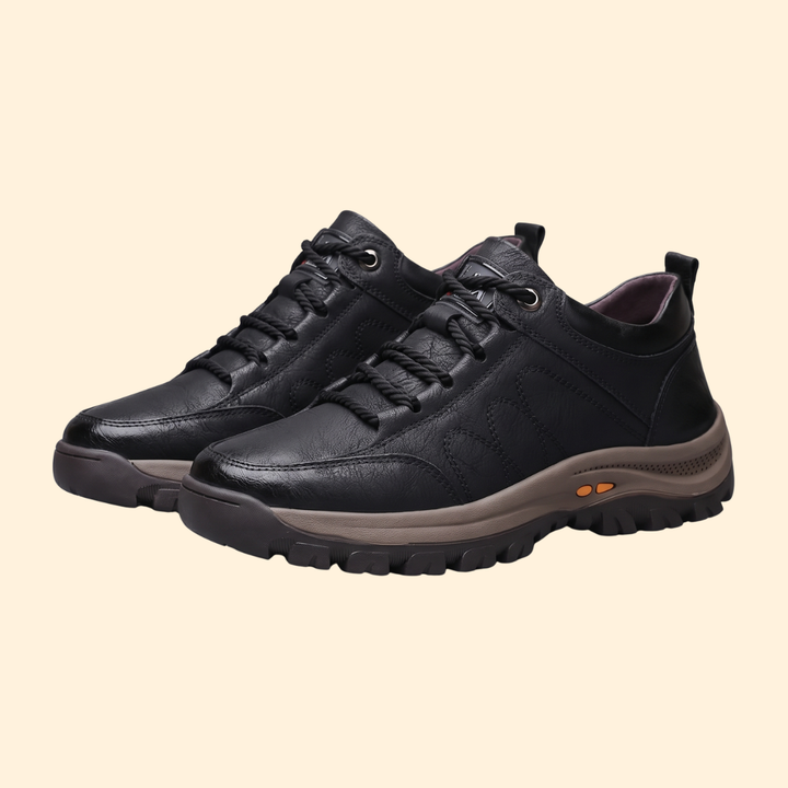 Men’s Leather Shoes with Orthopedic Footbed