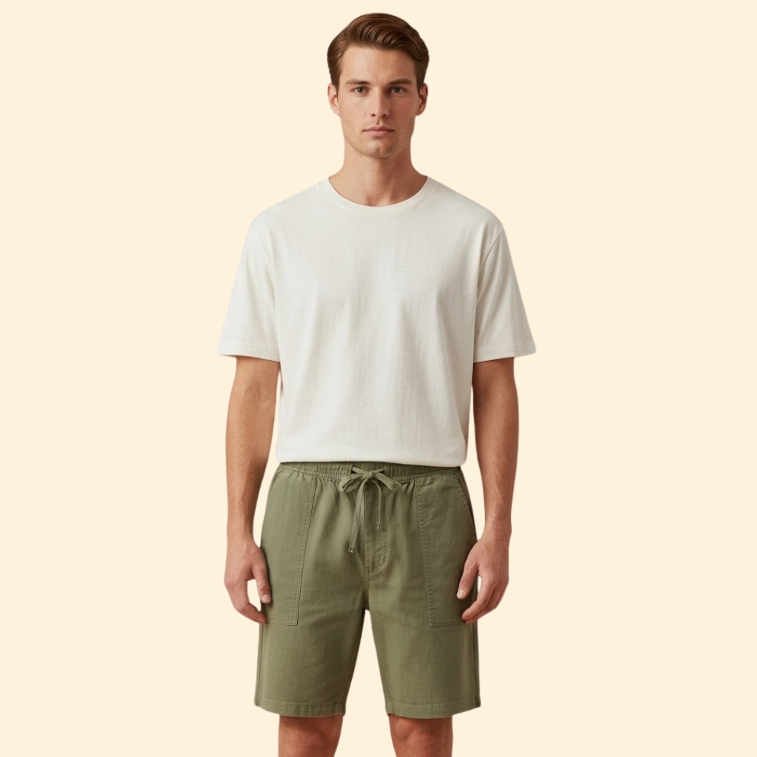 Men's Leisure Shorts with Side Pockets