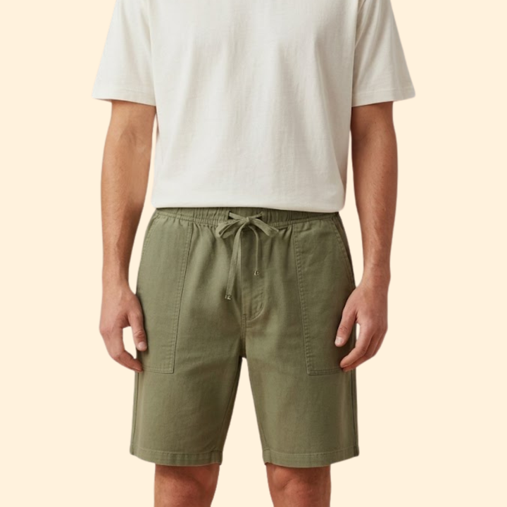 Men's Leisure Shorts with Side Pockets