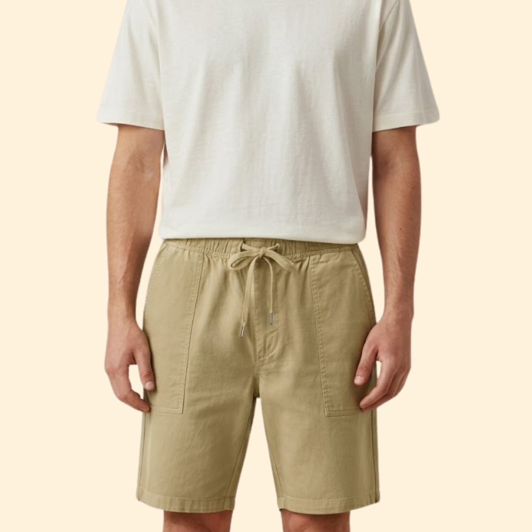 Men's Leisure Shorts with Side Pockets