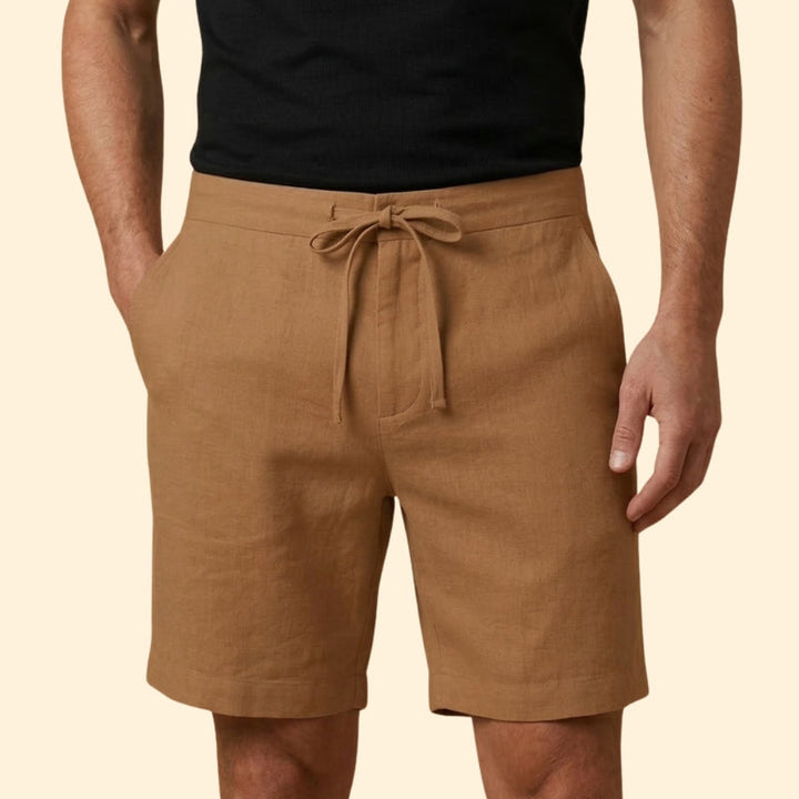 Men’s Lightweight Shorts with Belted Waist