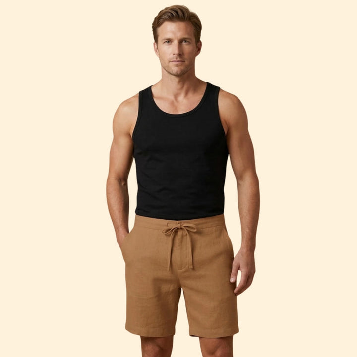 Men’s Lightweight Shorts with Belted Waist