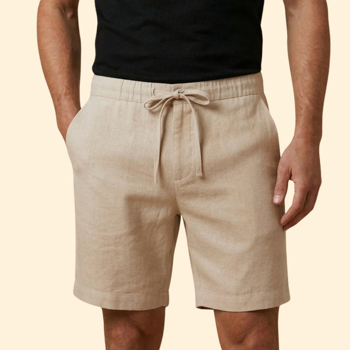Men’s Lightweight Shorts with Belted Waist