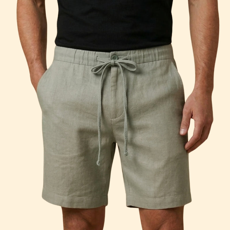 Men’s Lightweight Shorts with Belted Waist