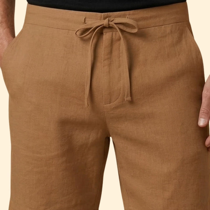Men’s Lightweight Shorts with Belted Waist