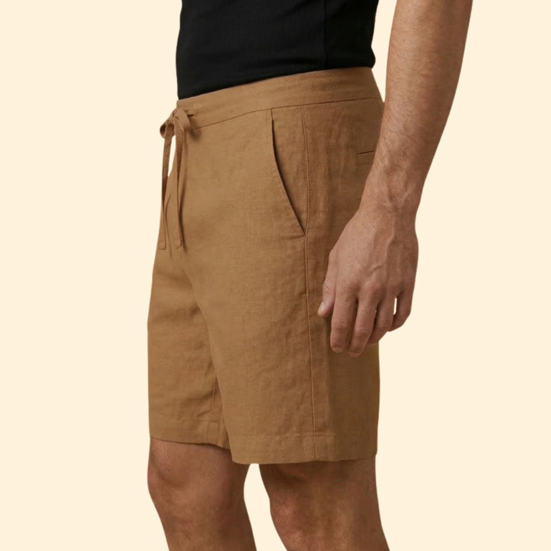Men’s Lightweight Shorts with Belted Waist