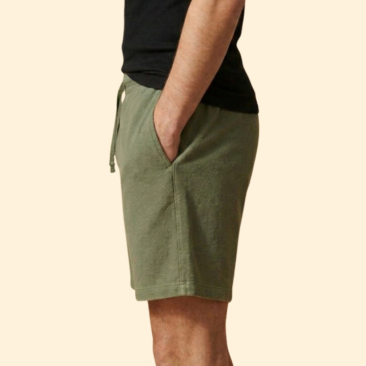 Men's Linen Shorts with Drawstring Waistband