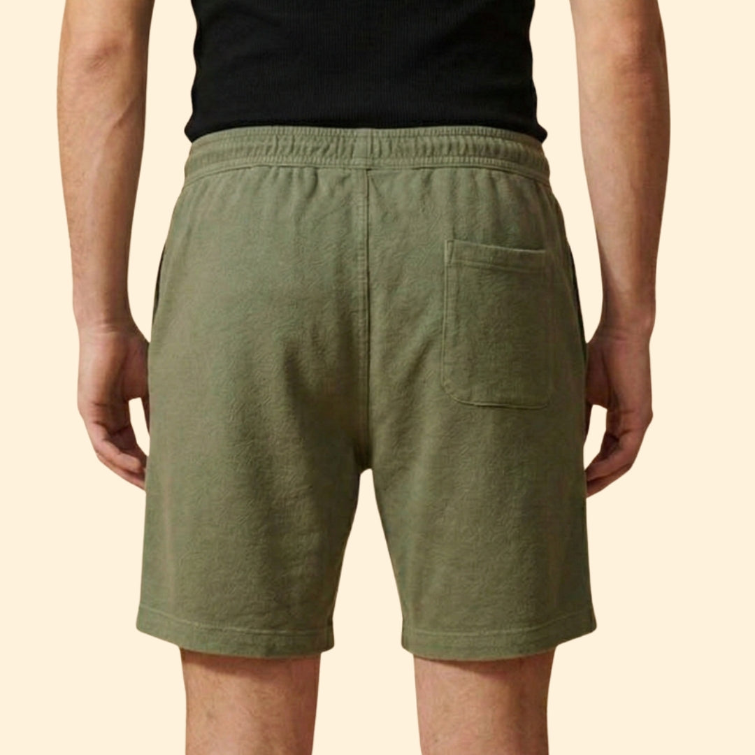 Men's Linen Shorts with Drawstring Waistband