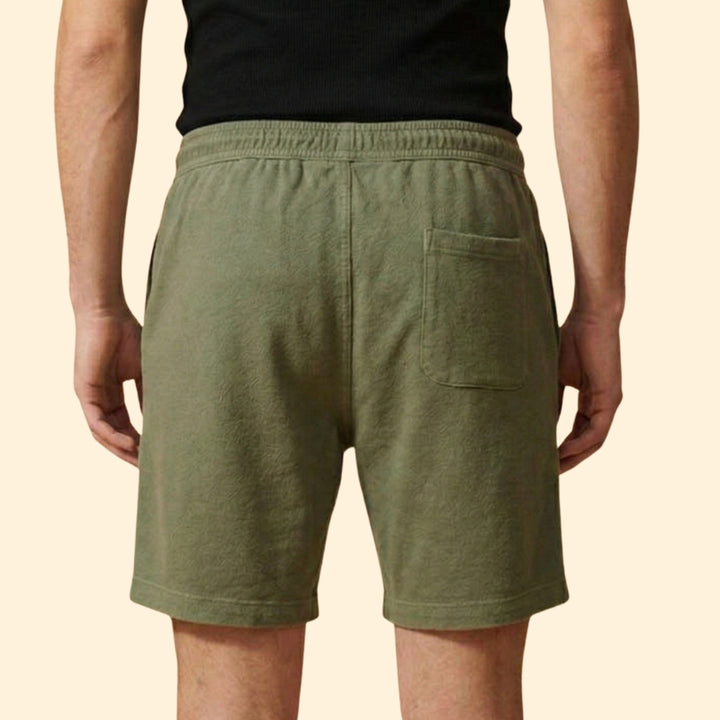 Men's Linen Shorts with Drawstring Waistband