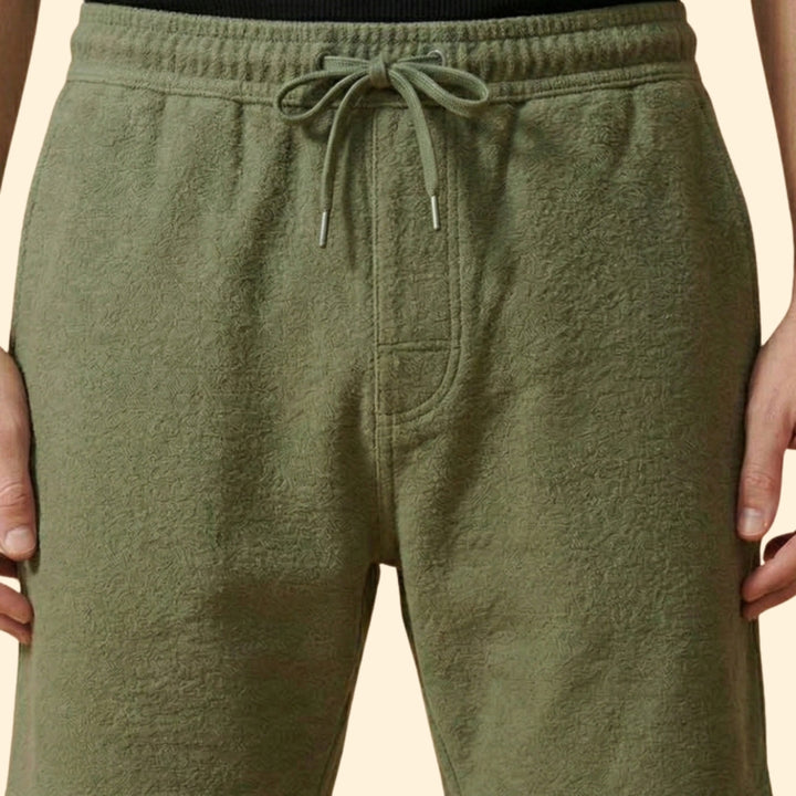 Men's Linen Shorts with Drawstring Waistband