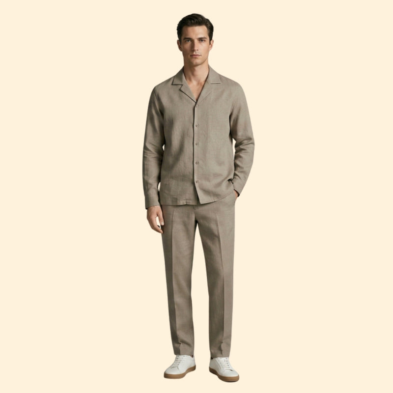 Men’s Long Sleeve Set with Relaxed Pants