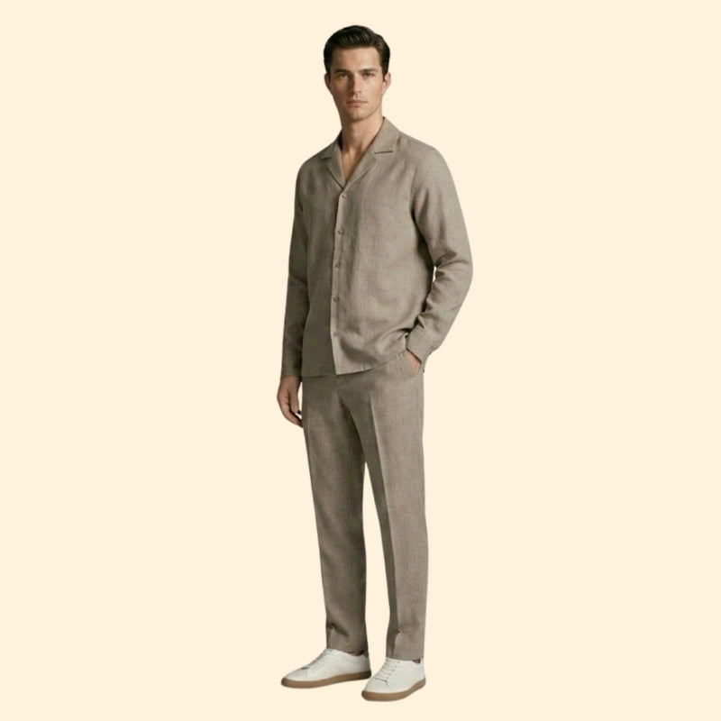 Men’s Long Sleeve Set with Relaxed Pants