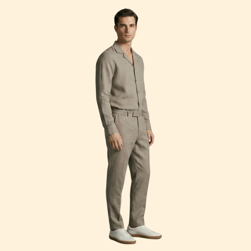 Men’s Long Sleeve Set with Relaxed Pants