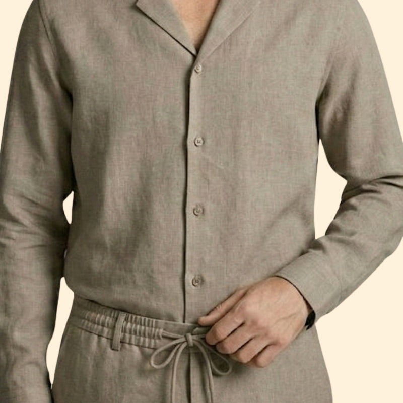 Men’s Long Sleeve Set with Relaxed Pants