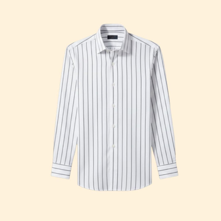 Men’s Long Sleeve Shirt with Bold Stripes