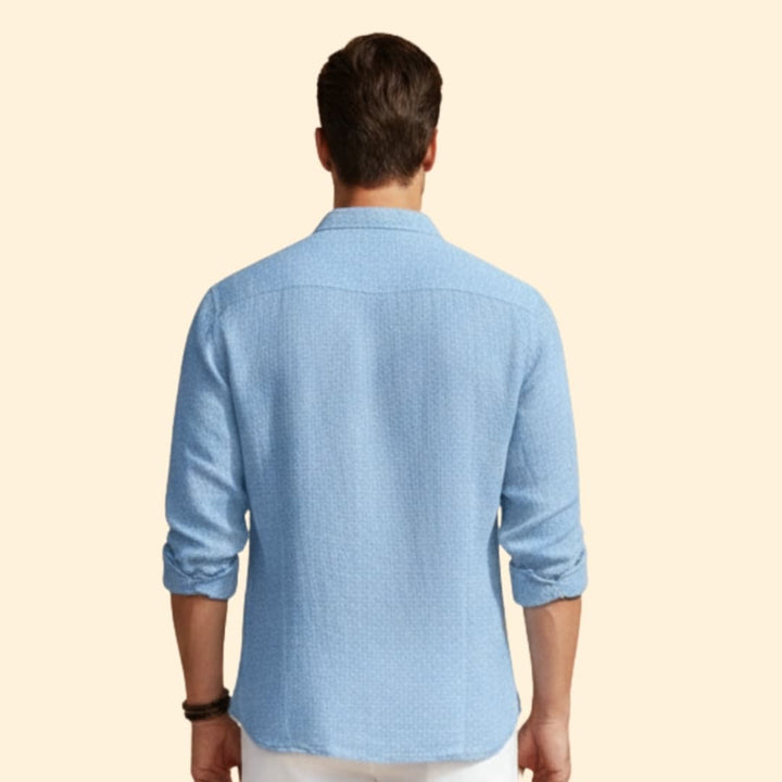 Men’s Long Sleeve Shirt with Button Placket
