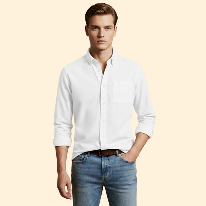 Men’s Long Sleeve Shirt with Chest Pocket