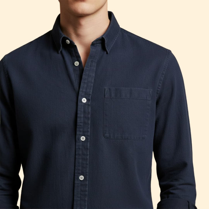 Men’s Long Sleeve Shirt with Chest Pocket