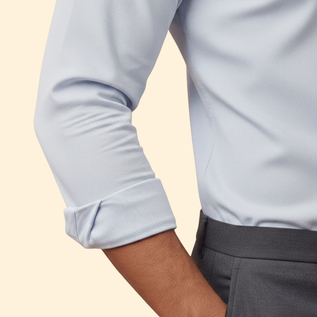 Men’s Long Sleeve Shirt with Classic Collar
