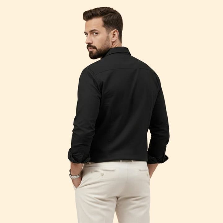 Men’s Long Sleeve Shirt with Dual Chest Pockets
