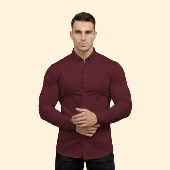 Men’s Long Sleeve Shirt with Modern Fit