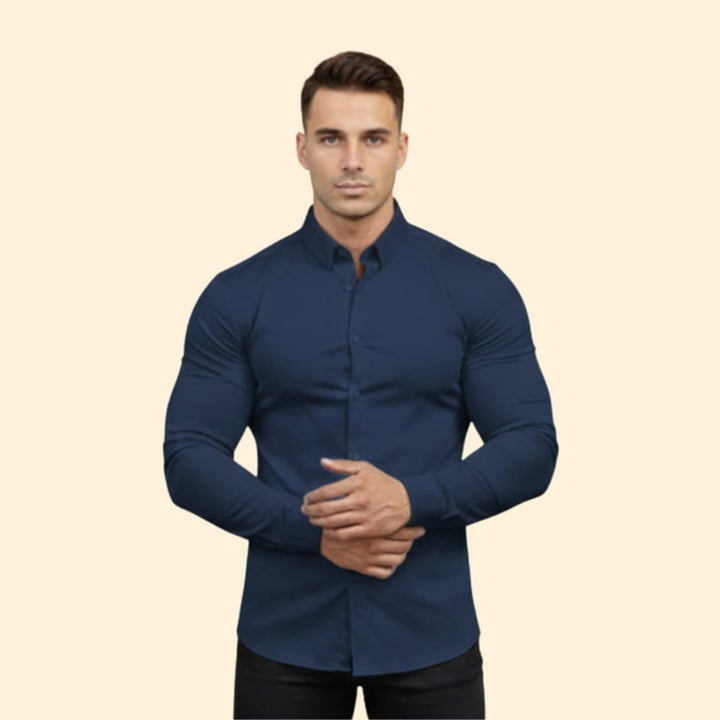 Men’s Long Sleeve Shirt with Modern Fit